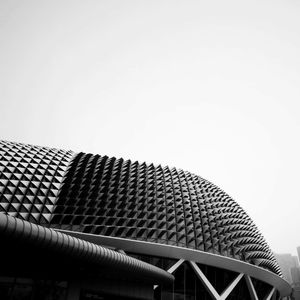 Low angle view of built structure against clear sky