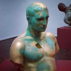 Low angle view of statue