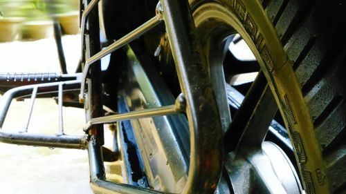 Close up of wheel