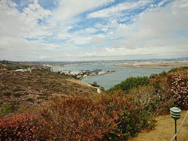 VIEW OF SEA AGAINST CLOUDY SKY