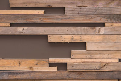 Full frame shot of wooden planks