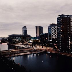 Buildings in city against sky