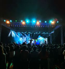 Crowd at music concert