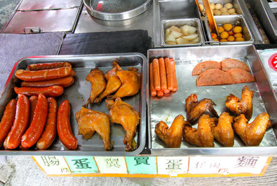 Variety of food for sale