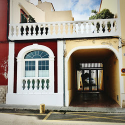 Entrance of building