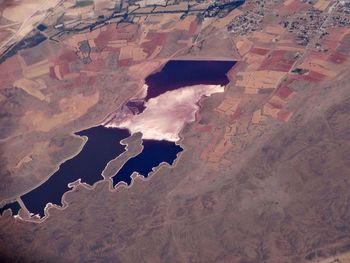 Aerial view of desert