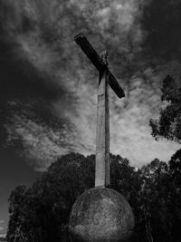 Low angle view of cloudy sky