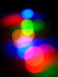 Defocused lights at night