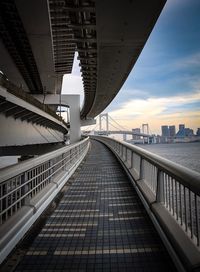 Bridge over river in city