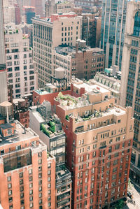 New york cityscape rooftops
