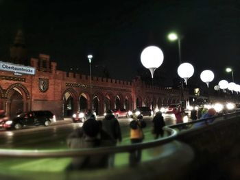 City street at night