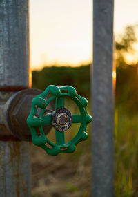 Close-up of security camera
