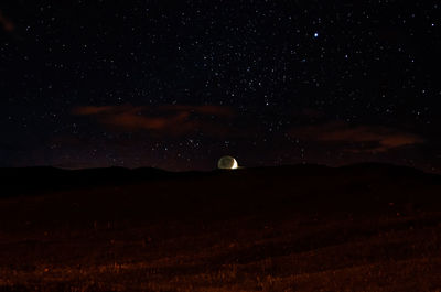 Scenic view of moon at night