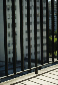 Full frame shot of railing