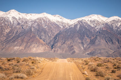 Scenic view of desert against sky