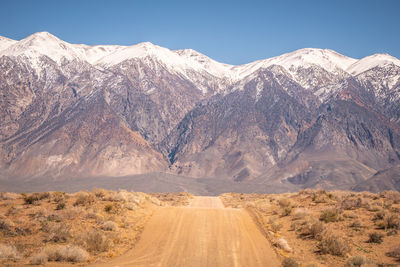 Scenic view of desert against sky