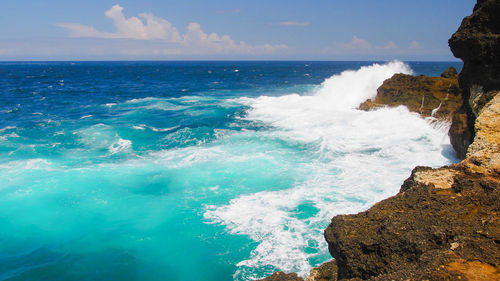 Scenic view of sea against sky