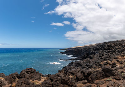 Scenic view of sea against sky