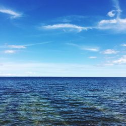 Scenic view of sea against sky