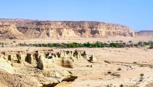 Rock formations in a desert