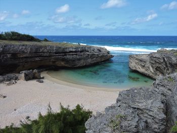 Scenic view of sea against sky