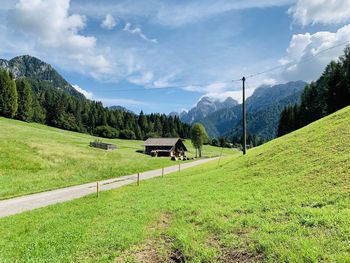 Scenic view of landscape against sky