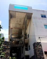 Low angle view of building against sky