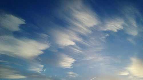 Low angle view of cloudy sky