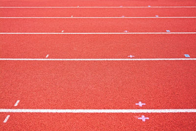 Full frame shot of running track