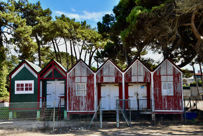 Painted wood houses like fisherman houses