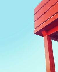 Low angle view of building against clear sky