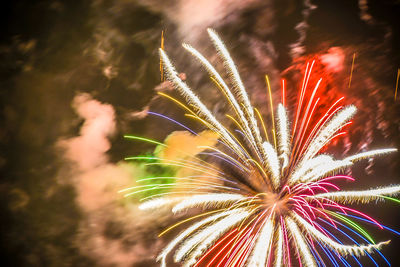 Close-up of firework display