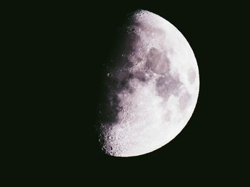 Close-up of moon against sky at night