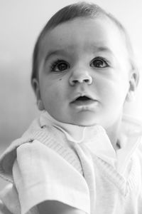 Close-up portrait of cute baby