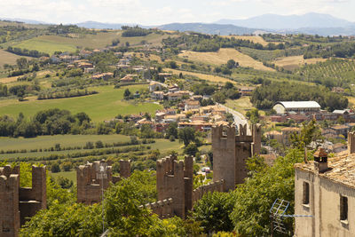 Historic village on the mountain gradara pesaro urbino italy