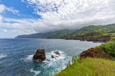 Scenic view of sea against sky