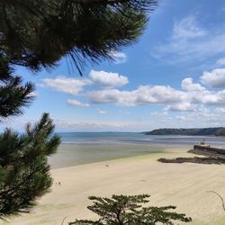 Scenic view of sea against sky