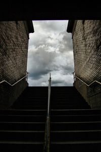 Low angle view of building against clear sky