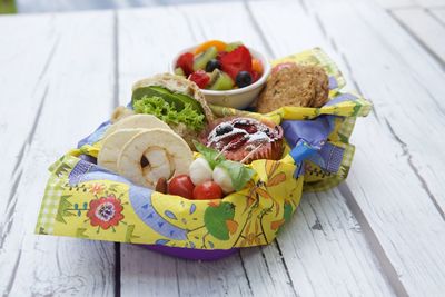 Multi colored fruits on table