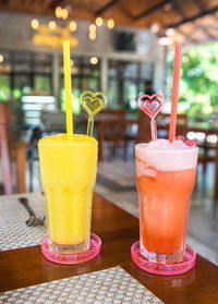 Close-up of drink on table