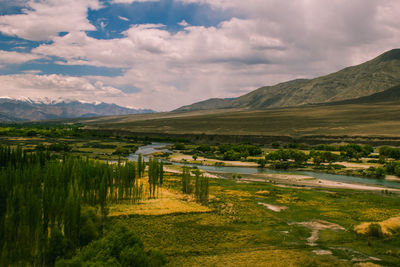 Scenic view of landscape against sky