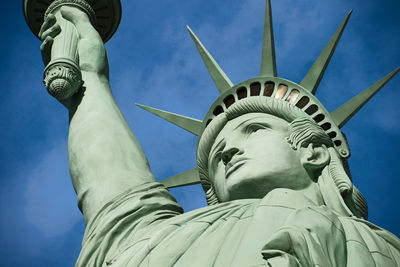 Low angle view of statue