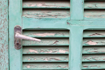 Full frame shot of old wooden door