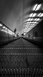 Low angle view of railway bridge