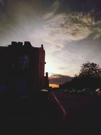 Road at sunset