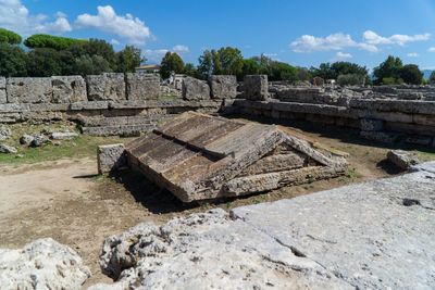 Old ruins against sky