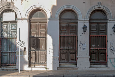 Entrance of historic building