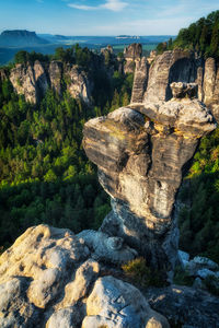 View of rock formations