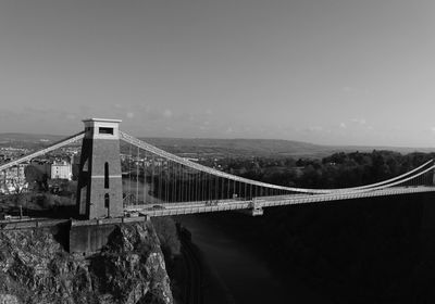 View of bridge over river