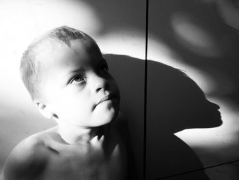 Close-up portrait of boy